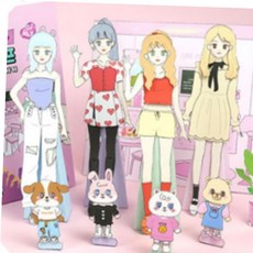 종이옷입히기 핑크풋 종이인형 데코북 마이아이돌라이프 꾸미기 만들기 미술놀이, 본상품선택, 본상품선택