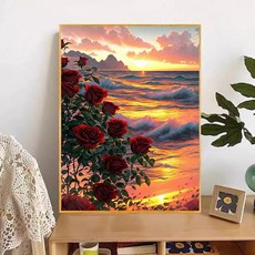 감사한 죽은 해골 5D DIY 다이아몬드 페인팅 자수 로즈 록 밴드 아트 크로스 스티치 모자이크 취미 홈 장식, 02 50x70cm Round, 14 BZ0922-4, 1개