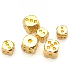 미니 황동 주사위 누름돌 냅킨홀더 수공예 소품, 1개