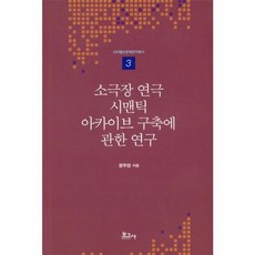 소극장 연극 시맨틱 아카이브 구축에 관한 연구, 보고사, 정주영 저