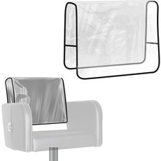 살롱 의자 커버 - 20 x 15 4.5 시트 블랙 프로텍터 스퀘어 대부분의 의자에 적합 강화 정밀 스티치 클리어 1, 1