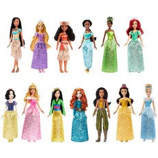 MATTEL 디즈니 공주 패션 인형 무 컬렉션 인형 13체 컬렉터스 BOX 키세카에 인형 멀티 HLW43, 1개, 상세페이지 참조