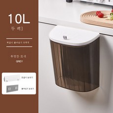 주방 휴지통 벽걸이 가정용 화장실 덮개가 있는 화장실 대형 경호화 찬장 문걸이, 색깔5