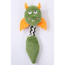 萌怪智造所 綠色小惡魔繩結玩具 寵物潔牙耐咬棉繩玩具 petstar台灣總代理, 1個, 綠色