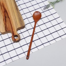 로즈우드 옻칠 샐러드스푼 우드 서빙스푼, 상세페이지 참조, 1개