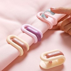 이불커버 고정기 클립 미끄럼방지 논슬립 침대 밀림 방지용 패치 싱글 매트리스용, 연퍼플 24개 이불손상없음