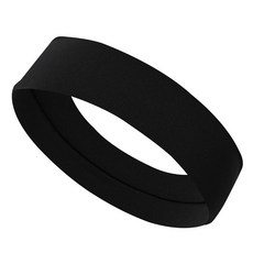 新品運動髮帶頭帶籃球男女吸汗導汗跑步健身頭巾戶外馬拉松騎行戴, FF16-7 純黑【2條】無標, 1個