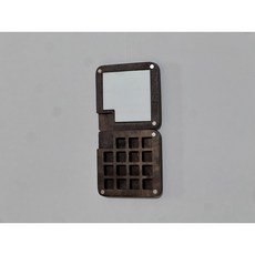 美術調色盤 迷你調色盤 衚桃木調色盤 便捷式迷你顏料盒 創意水彩顏料 指尖顏料盤 可折疊 戶外寫生 NVQO, 15格 7.5x7.5cm, 1個