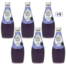 웰 바질시드 그링크 블루베리향, 6개, 290ml