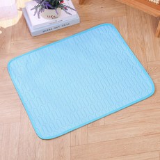 寵物冰絲墊狗狗冰窩冰墊狗窩狗墊子貓涼墊夏季寵物墊寵物冰墊, 1個, 天藍色冰絲乳膠墊
