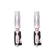 엑스비지 무타공 고데기 거치대 1+1, 1세트, 블랙