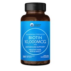 비타민월드 비오틴 10000mcg 50소프트젤 2개, 알약/캡슐