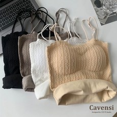 【Cavensi】40-90kg 秋冬加大刷毛背心 保暖衣 帶胸墊保暖上衣 細肩帶背心