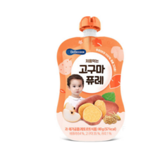베베쿡 처음먹는 고구마 퓨레, 80g, 5개