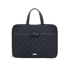 [메종 드 플룰] 기타 백 오페라 리본 퀼트 PC 케이스 레이디스 블랙