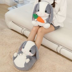 哆哆購 熱敷袋 暖腳寶 可愛絨毛暖手袋, 1個, 灰色倉鼠（暖手寶）,康沃倫國標熱水袋【質保長3年】