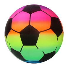 쿠쿠스토어 축구공 어린이 정원 파티 품 무지개 풍선 PVC 장난감 해변, 03 Rainbow football