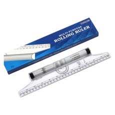 도면디자인 수직 수평 각도 롤링자 30cm 기울임측정 산업용자 각도기, 1세트