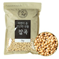 정읍명품 국산 백태 1kg 메주콩 두부콩 산지직송 건강곡물 대통령표창 업체 2024 수확 초신선 햇곡 햇잡곡, 1개