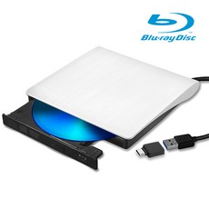 모가비 USB3.0 블루레이 외장형 ODD MOG-134, 화이트, 1개
