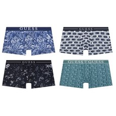 게스언더웨어 속옷 4종택1남성 패턴 로고 드로즈GDMDR135824324325 CMY558 LRR377