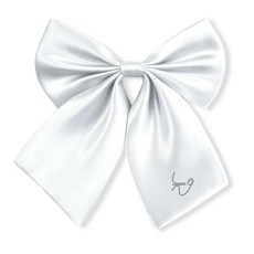 늘눠프 리본 타이 화이트 주니어넥타이