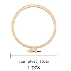 대나무 플라스틱 자수 밴드 수제 도구 원형 프레임 스트레치, 1개, 1. 1pcs