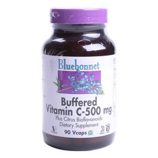 Bluebonnet 維他命C素食膠囊 500mg, 1個, 90 件