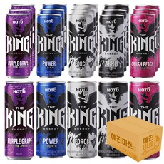 [예진마트] 핫식스 더킹 에너지드링크 355ml x 20캔 혼합 제로 파워 포스 퍼플그레이프 크러쉬피치, 1세트, 제로4+파워4+포스4+퍼플그레이프4+크러쉬피치4