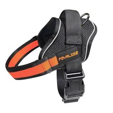 FOVRLZSE S 사이즈 당김 없는 강아지 하네스 - 탈출 방지 반사성 안전 손잡이 및 맞춤형 이름표가 있는 튼튼한 반려동물 조끼 소형 중형 대형견에 맞게 조절 가능