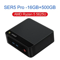 비링크 SER5 맥스 윈도우 11 미니 PC AMD 라이젠7 6800U7735HS R3 3200U R5 5500U DDR4 RAM 16G NVME 500G, 01 AMD, 01 EU, 05 R5 5625U 16G500G, 16GB