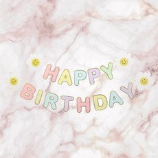 넴스제작소) 생일가랜드(데이지), 1세트
