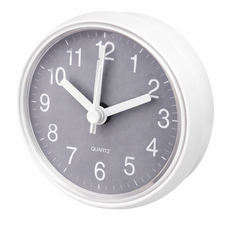 낙타의숲 욕실 시계 흡착식 방수 무소음 화장실 벽걸이 파스텔 4컬러, 모던 그레이