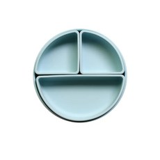 PUKU藍色企鵝 午茶自由派矽膠吸盤餐盤 (三色)P14346, 藍莓派, 1個