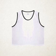 스타 성인용 팀조끼 화이트 축구 농구 체육대회 SW4003-01V 1개입