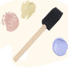 [굿] 스폰지폼 붓 2.5cm 페인트브러쉬 페인트공구 페인팅붓