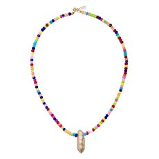 록산느퍼스트 9K 옐로 골드 제이드 네크리스