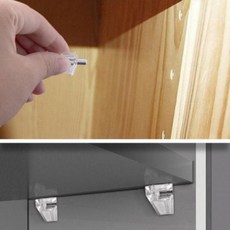 가구 선반다보 패킹 선반다보 고정핀 유리다보 선반고정 책장고정 유리선반다보+커머스연구소Shop, 흰색