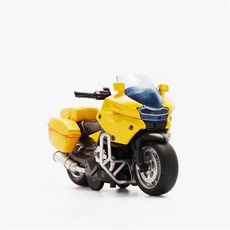 11440755 다이캐스트 수집품 모델 모형 오토바이 컬렉션 생일 선물 카 1/14 레이싱 Yellow, 옐로우