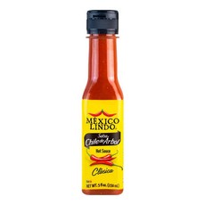 Mexico Lindo Picante Negra Xxxtra 핫 소스 | Scoville 유닛 레벨 80 000 | 무설탕 | 147.6ml(5액량 온스) 병 (1팩), 5 Fl Oz (Pack of 1), 칠레 드 아르볼, 1, 150ml