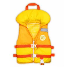 몰랑이 수영 조끼 부력 보조복 35KG 야간식별 반사판부착 물빠짐기능 초등학생, 옐로우