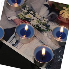 해들소다추천샵 원형 티라이트 50개 블루 파티초