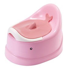 兒童坐便器加厚男孩女寶寶便盆嬰兒幼兒尿盆兒童馬桶圈便盆坐便圈, 粉色:如圖