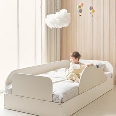 앙팡 어린이 침대 SS 프레임+구름가드+전면가드 EFBE5, 크림, 크림