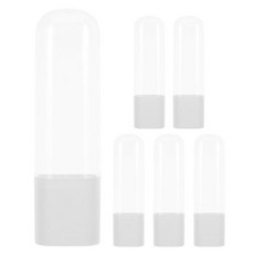 TOBBOMEY 구강세정기 6PCS 물 치실 팁 케이스 - 방진 보관함 휴대용 노즐 홀더 교정 구강 관리를 위한 여행용 교체 정리함