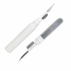 藍牙耳機清潔筆手機電腦鍵盤清潔刷便攜式多功能耳機清潔刷, 1個, 如圖, 裸筆白色