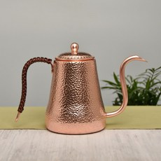 구리 핸드드립 주전자 황동 커피포트 앤틱 구리주전자 티팟, 500ml-900ml, 900ml, 1L