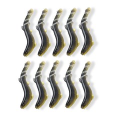 용피쉬 미꾸라지 루어 웜 미끼 민물 바다 낚시용품, 10개