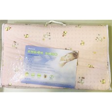 Natural 天然乳膠枕 乳膠床墊 天然環保透氣排汗抗菌無毒柔軟舒適嬰幼兒適用, 粉色底印花隨機（不含枕頭）, 1個