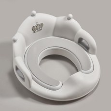 兒童馬桶坐便器 幼兒輔助坐墊, 皇冠灰色TPE